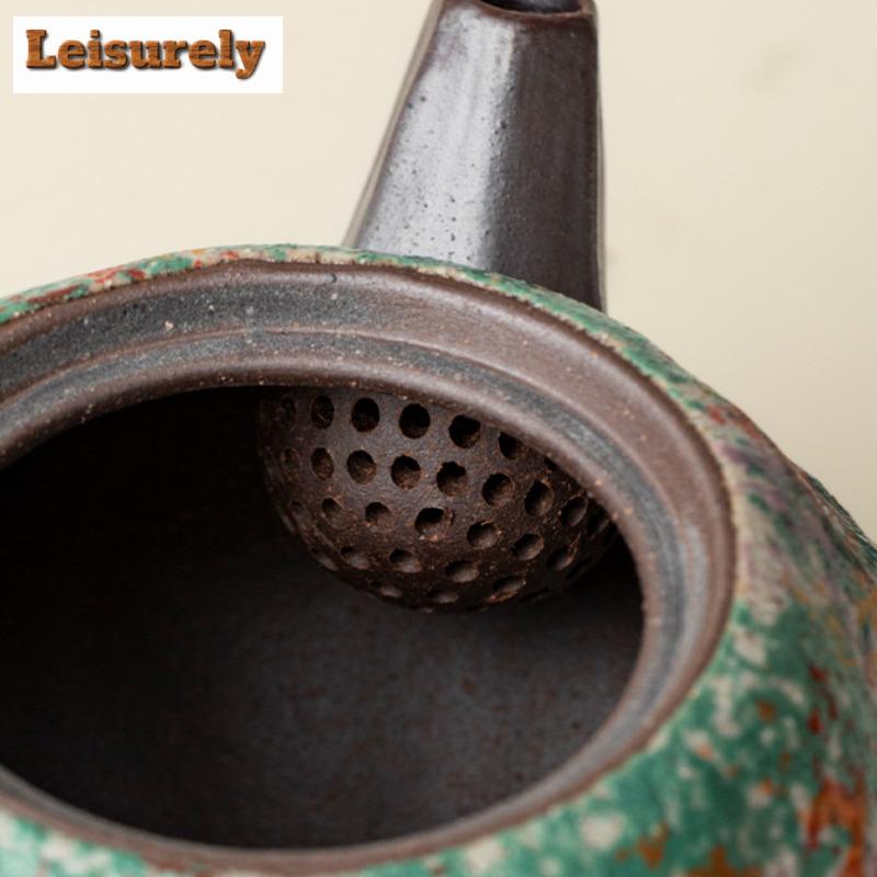 280ml Stenmålningstid Pumpa Tekanna Handgjord Teinfusionskanna Tebryggare Vattenkokare Med Kulhål För Te Tillbehör Ornament