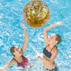 40/60cm Aufblasbarer Glitzer-Strandball Sommer Wasserball Pailletten-Strandbälle für Sommer-Schwimmbad-Party Spielzeug für Kinder Erwachsene