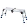 Folding Work Platform, Adjustable Height 360-508 Mm, 226.8 Kg Capacity Aluminum Step Stool, Heavy Duty Non-Slip Platform Ladder, Portable Work Bench