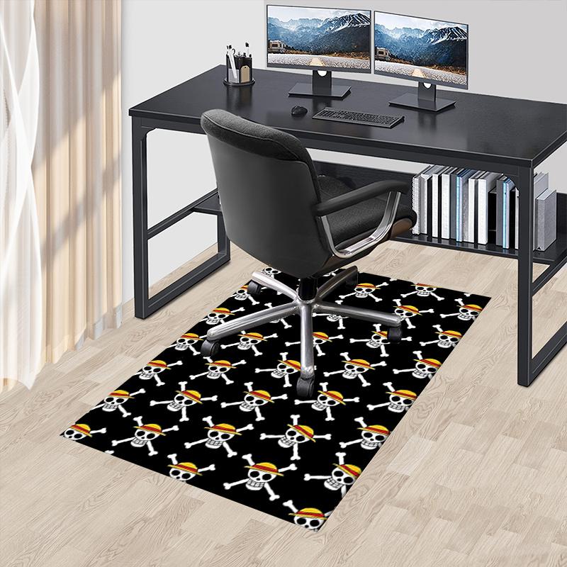 

One Piece Chair Mat Skull Patterned Rug for Home Decor, Office Carpet Gift, Suitable for Bedroom, Living Room, Various Rooms 60cm by 90cm