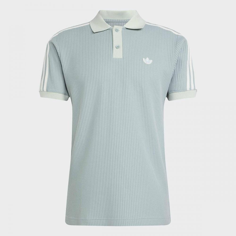 adidas SuMMer Glow Waffle Knit Polo Shirt M