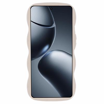 Etui na Xiaomi 14T Pro TPU Ochronne Etui na Telefon Unikalna Falowana Ramka