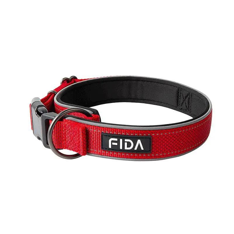 Large Dog Collar Pet Reflective Adjustable Collar for Medium Big Dogs Outdoor Walking Training Supplies