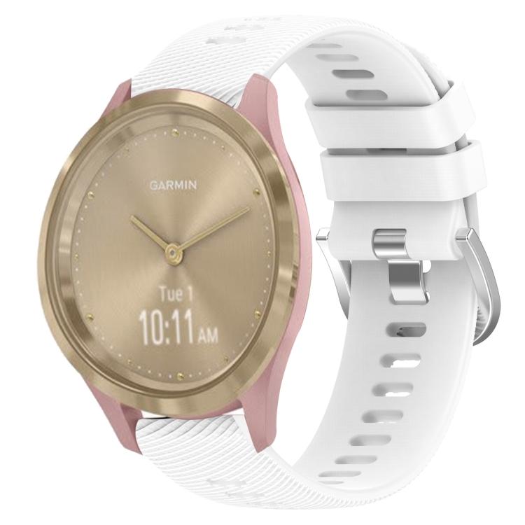 Pro Garmin Vivomove 3S 18mm Jednobarevný silikonový řemínek k hodinkám