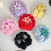 Frangipani Bubble Cloth Flannel Sponge Face Wash Waterproof Hair Band Hair Clip Set Cloud Headband