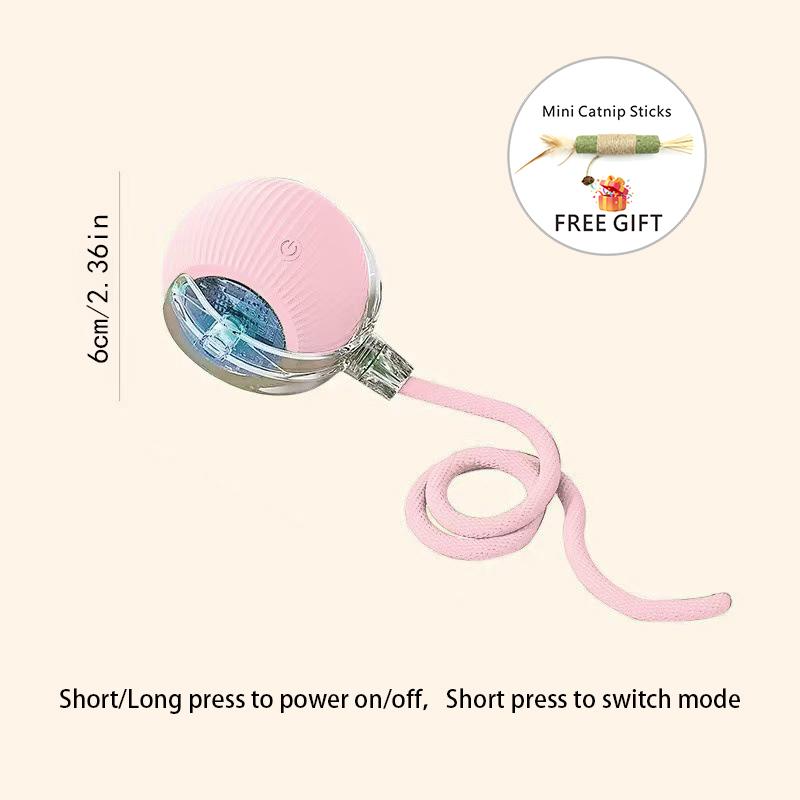 USB dobíjecí interaktivní hračky pro kočky, míčky pro mazlíčky, chytrý automatický elektrický kutálející se míček pro koťata, škrabadla na ocas s kočičí mátou, dárky