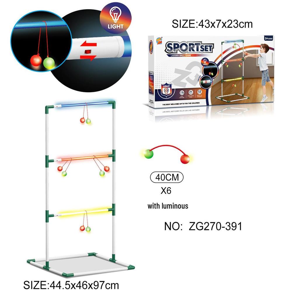 Children's Interactive Toss-and-Throw Frisbee Ladder Game Set