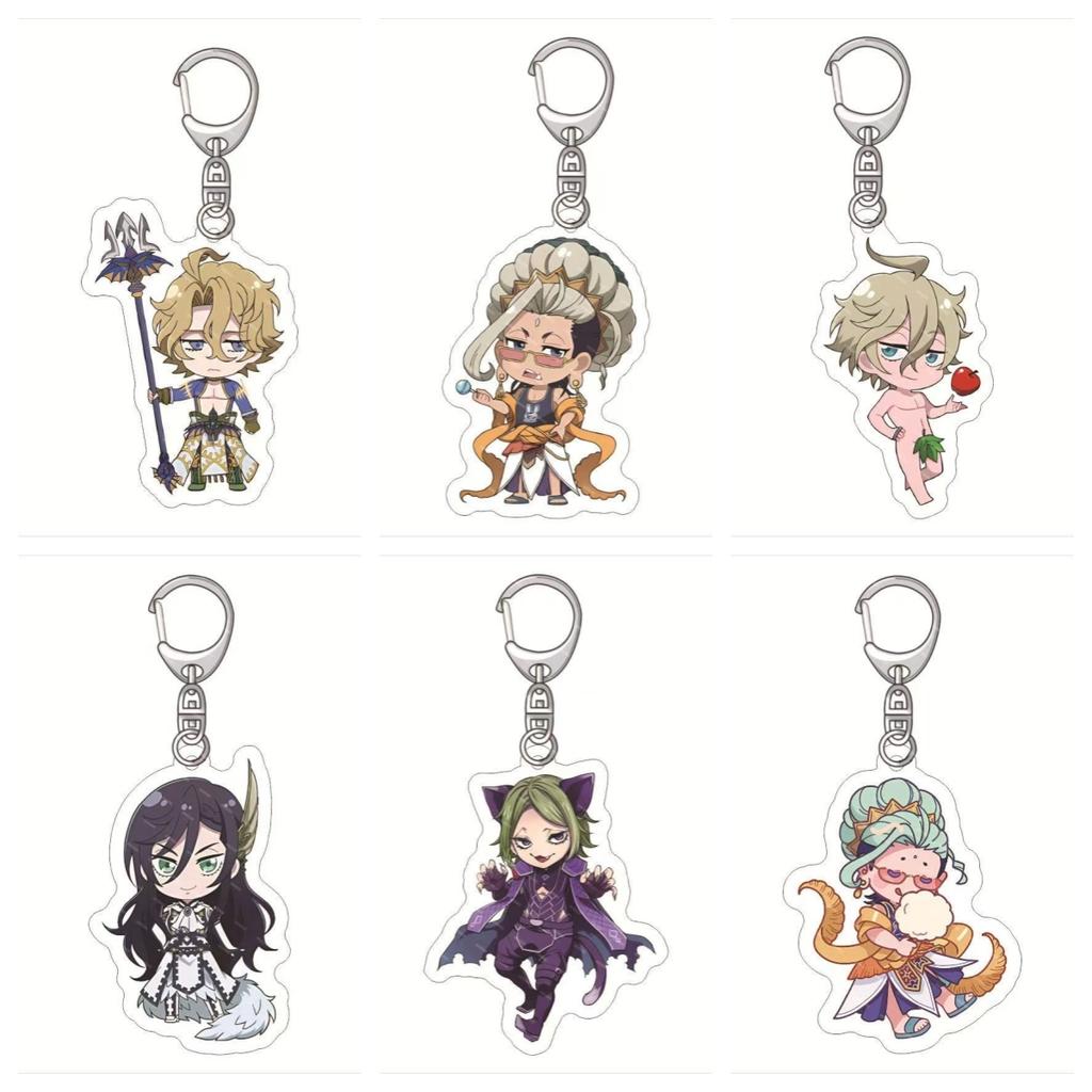 Record of Ragnarok Llavero Anime LuBu Thor Ying Zheng Shiva Gautama Buddha Acrylic Figure Keychain Fans Christmas Gifts