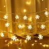 Christmas Fairy Light Snowflake LED String Light Garland Decoration for Home Xmas Santa Claus Gifts New Year Ornament