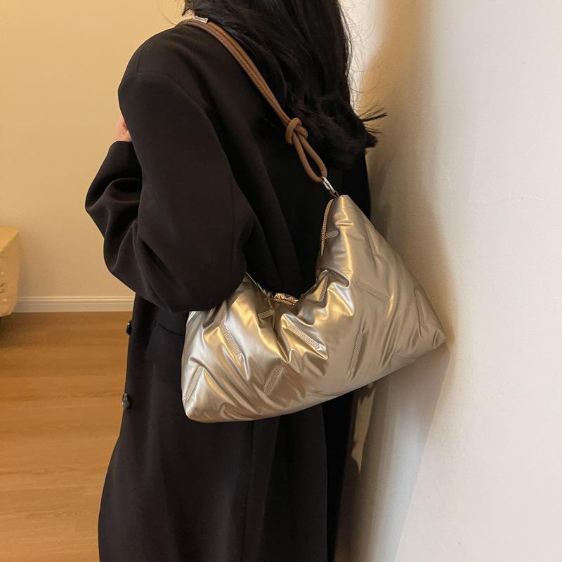 Velkokapacitní péřová taška Dámská kabelka přes rameno