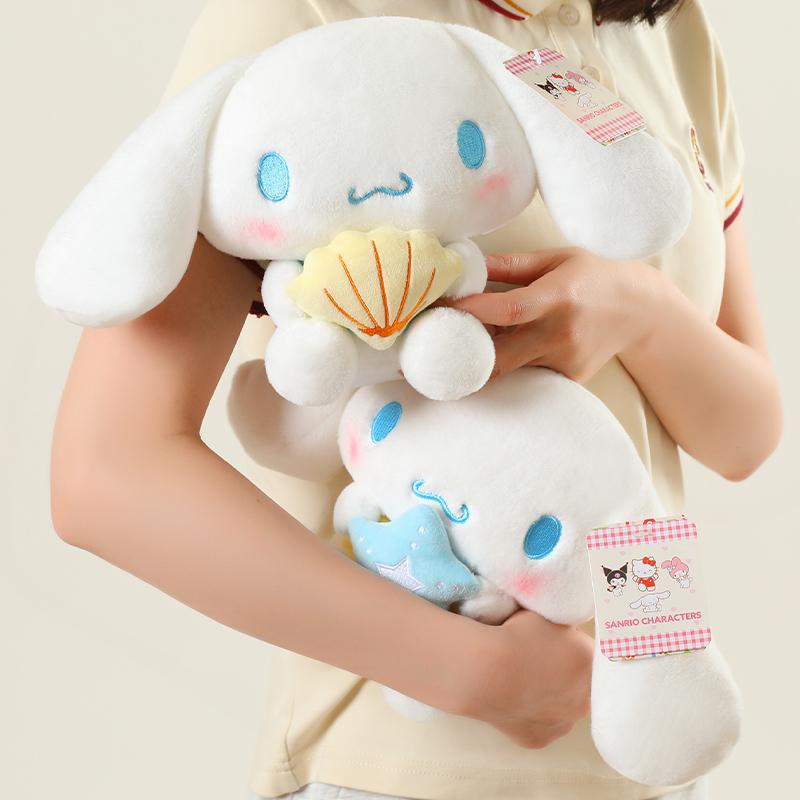 Cinnamoroll Plush Toys 19Cm Adorably White Dog Sanrio Doll Soft Kids Toys Kawaii Room Decor Toys Exquisite Birthday Gifts