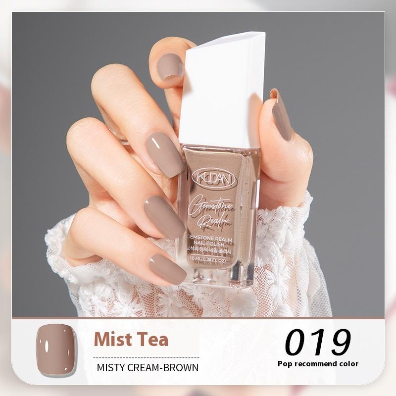 New KUDAN Diamond Realm Nail Polish No-Baking Quick Drying 10ml Tear Light Fragrance Summer