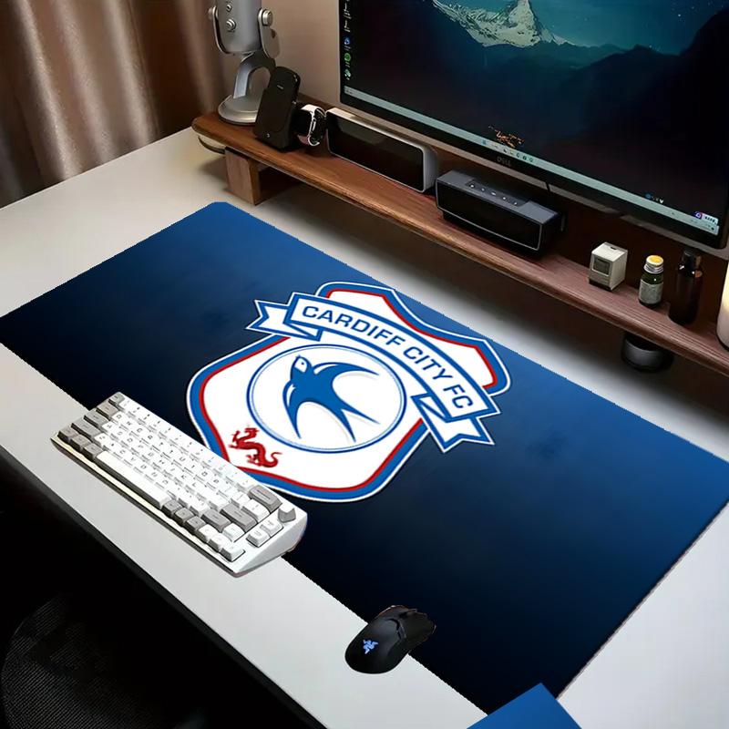 Cardiff Fc Crest Mouse pad Office Desk Mat, Gaming Mouse Pad Mousepad, keyboard pad,Heavy-Duty Non-Slip Rubber Backing, Gift