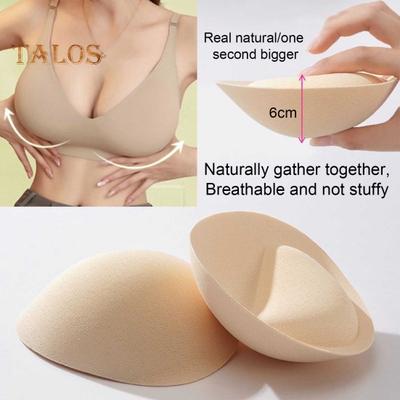 Imbottitura per reggiseno ultra spessa e traspirante Inserto per reggiseno in spugna triangolare Push Up Imbottitura per reggiseno da donna Inserto invisibile per costume da bagno Bikini Esaltatori per il seno Coppa per il torace