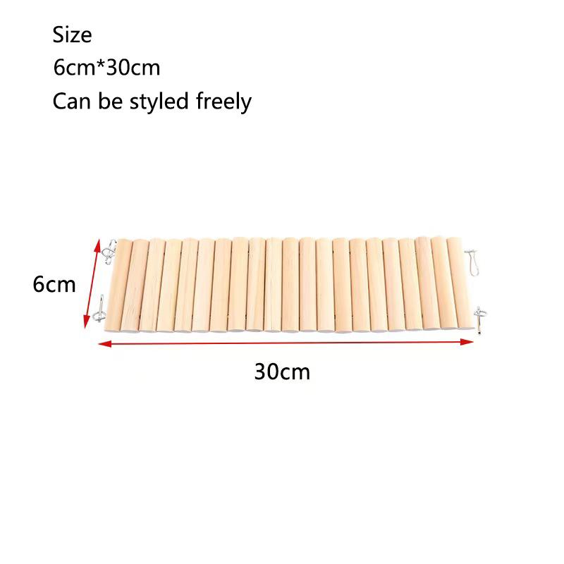 

Woode Ladder Fence Hamster Cage Ornament Hamster Guinea Pig Hideout Toy Plaything Baby Playpen Small Pet Accessories Playground