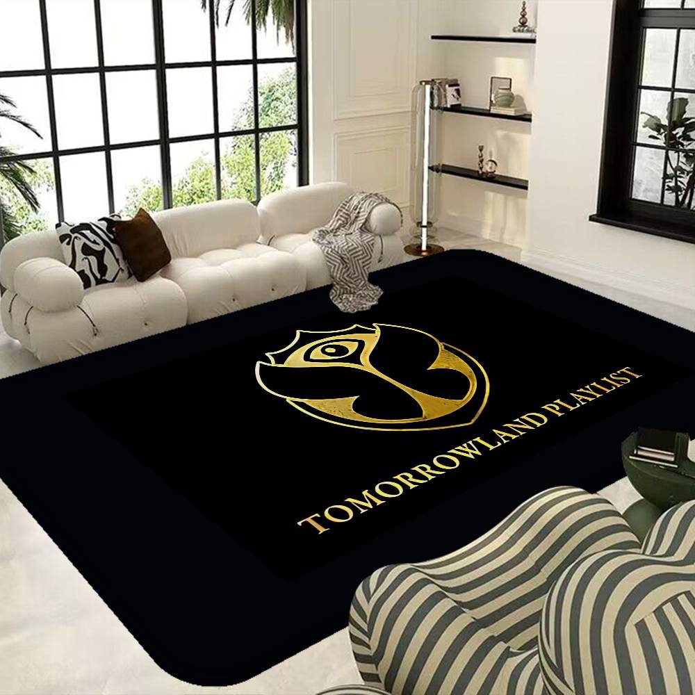 T-Tomorrowland Music Logo Floor Mat Nordic Style Home Doormat Bathroom-Toilet Mats Bedroom el Decor Mat