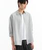 BRENSON Seersucker Summer Check Shirt (White)
