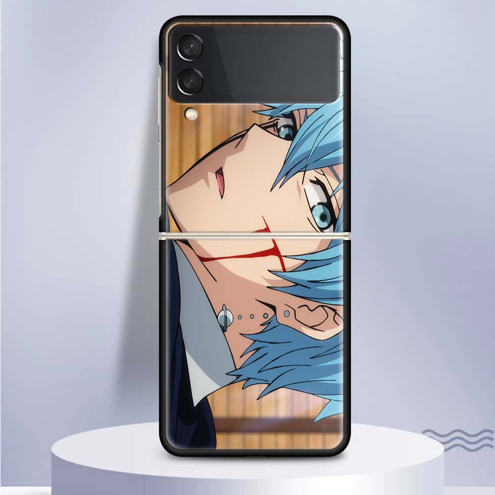 Mashle Magic And Muscles For Samsung Galaxy Z Flip 5 4 3 5G Phone Case Black Hard Cover ZFlip 5 4 3 Luxury Shockproof Bumper Coq