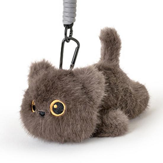 Cute Cat Plush Keychain, Stuffed Animal Kitten Pendant, Soft Fluffy Bag Charm for Backpack Purse, Adorable Gift for Kids Girls
