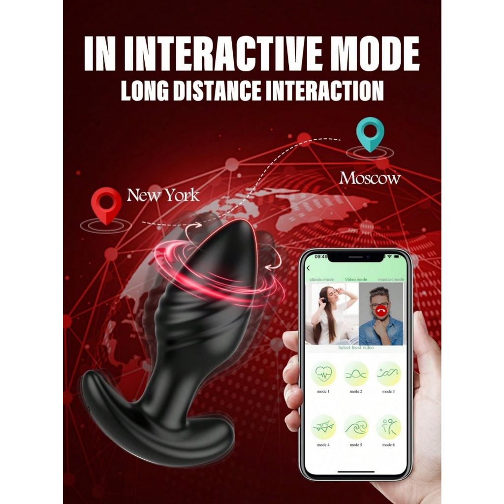 Adult Sex Toys For Men Prostate Massager With Remote Control, Rotating Vibrator Adult Toys Anal Plug Vibrating With 9 Rotating 9 Vibrating Modes