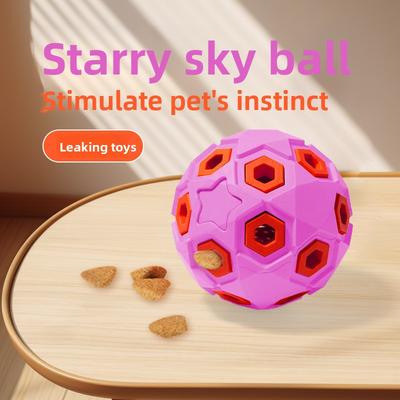 Naturkautschuk Zähneknirschen und Reinigung, Leuchtender Spielball, Interaktives Training, Selbstbeschäftigung und Langeweile Hundespielzeug