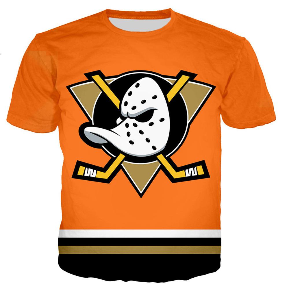 2024 Neues Sommer Herren und Damen Kurzarm Hockey Baseball Golf Street Style Element Kleidung 3D Gedrucktes T-Shirt