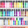 Hong Xiu Two-Tone Gradient Dreadlock Wig - Large Braid Synthetic Fiber