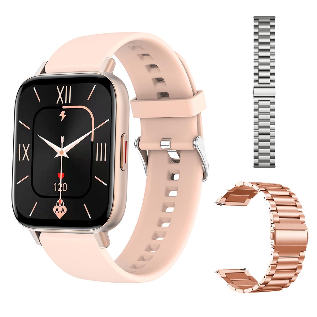 1.69 Inch Blue Tooth Call Smart Watch Blood Pressure Oxygen Monitor Diy Dials Heartrate Tracker Smartwatch Women Men Pk P8