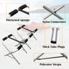 Portable Aluminum Kayak Rack Lightweight Canoe Storage Stand Paddleboard Holder with Nylon Connectors and Polyester