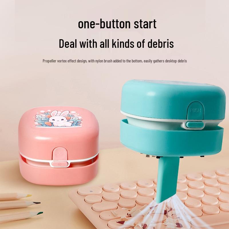 Rechargeable Wireless Mini Desktop Vacuum Cleaner for Keyboard and Pencil Shavings