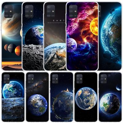 Earth Stars Space Soft Cover for Samsung Galaxy A12 A22 A32 A52 A72 A02S Phone Case Note 20 Ultra 10 S10 Plus A51 A71 A50S A20S