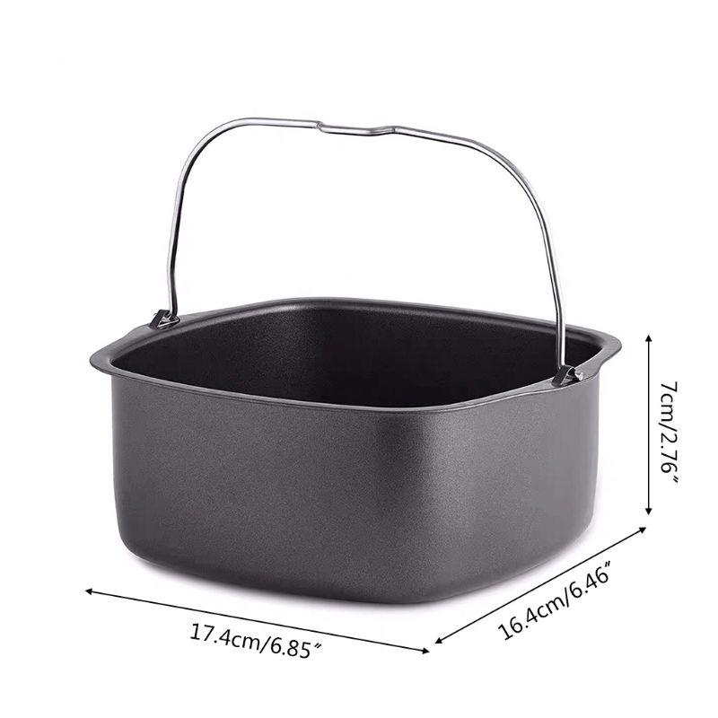 Quadratische Antihaft-Kuchenform, Backblech, Bratkorb, Backgeschirr, Luftfritteuse