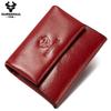 The New First-layer Leather Ladies Coin Purse, Leather Wallet, RFID Anti-theft Brush, Large-capacity Coin Bag