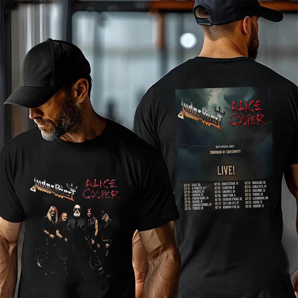 Judas Priest And Alice Cooper North American Tour 2025 TShirt Unisex T-Shirt S