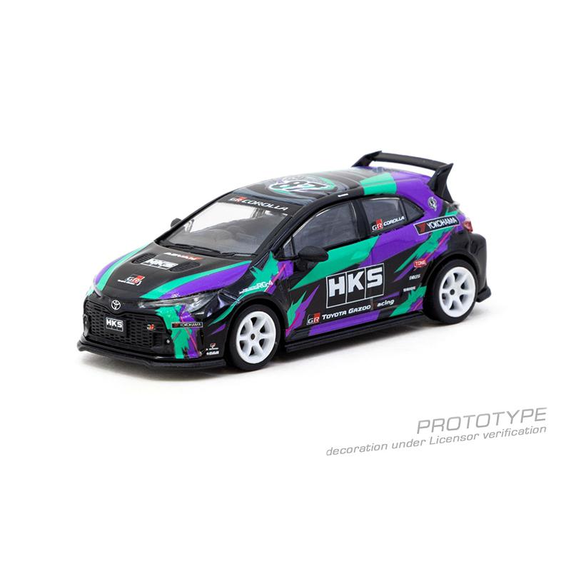 TW In Stock 1:64 HKS Toyota GR Corolla Diecast Car Model Collection Toys Tarmac Works
