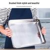 Qianxing 201 Stainless Steel Rectangular Serving Tray