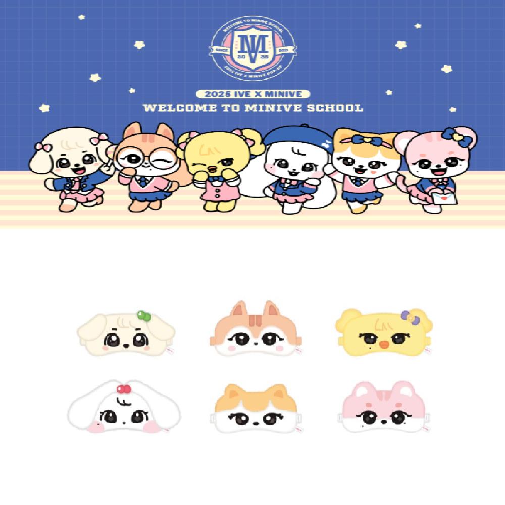 

Pre-order 2025 IVE X MINIVE POP-UP Welcome to MINIVE School Sleep Mask GANGANJI