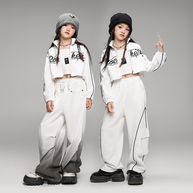 Jazz Dance Costumes Girls Jazz Korean Version Catwalk Costumes Street Dance Children Trendy Costumes Hiphop Suit Autumn