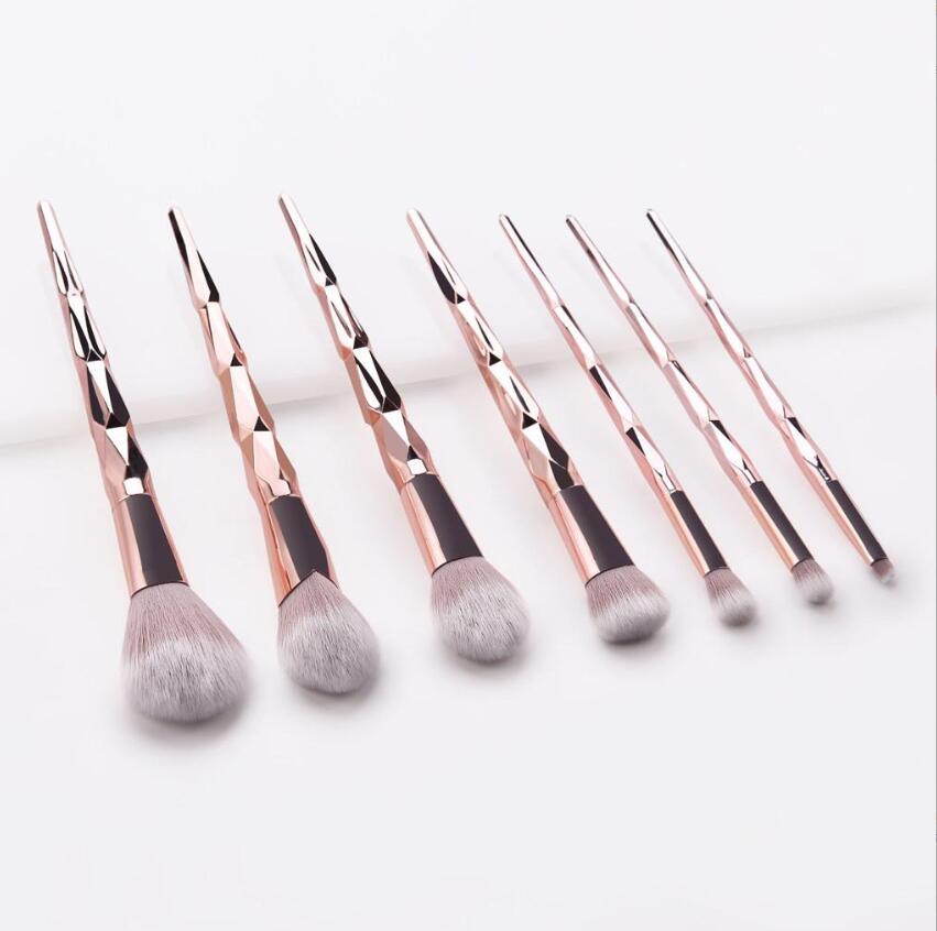 7PCS Foundation Cosmetic Eyebrow Eyeshadow Makeup Brush Sets Tools
