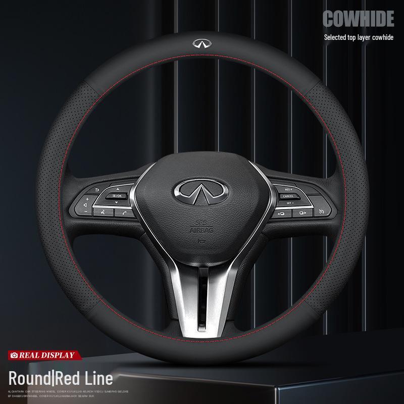 Infiniti Steering Wheel Cover - Genuine Leather (QX50, QX60, Q70L, Q50L, FX3)
