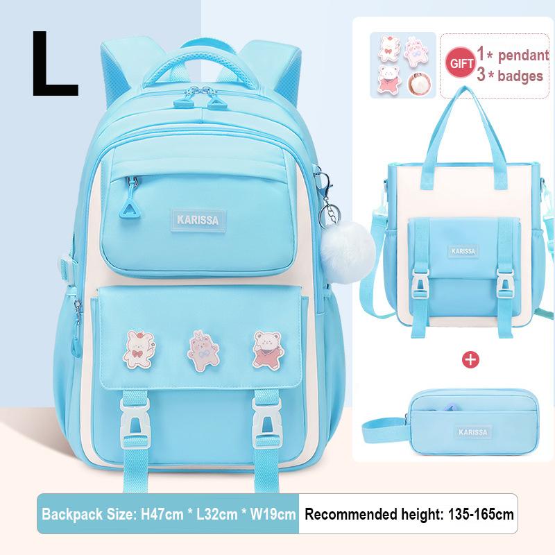 Seturi de 3 bucăți rucsac pentru copii pentru fete cadou Genți de școală de capacitate mare Rucsac pentru școala primară geantă