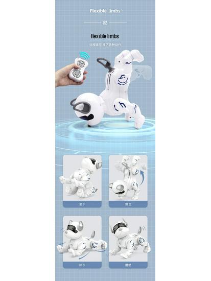 Smart Bionic Robo Dog: Programmable, Stunt-Ready, Barking, Walking, Remote-Control Toy for Kids