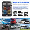 Fuse Block Blade Marine Fuse Panel Fuse Box ATC/ATO Waterproof Cover Negative Bus Included with LED Indicator for Car Boat Yacht RV Trailer Truck SUV