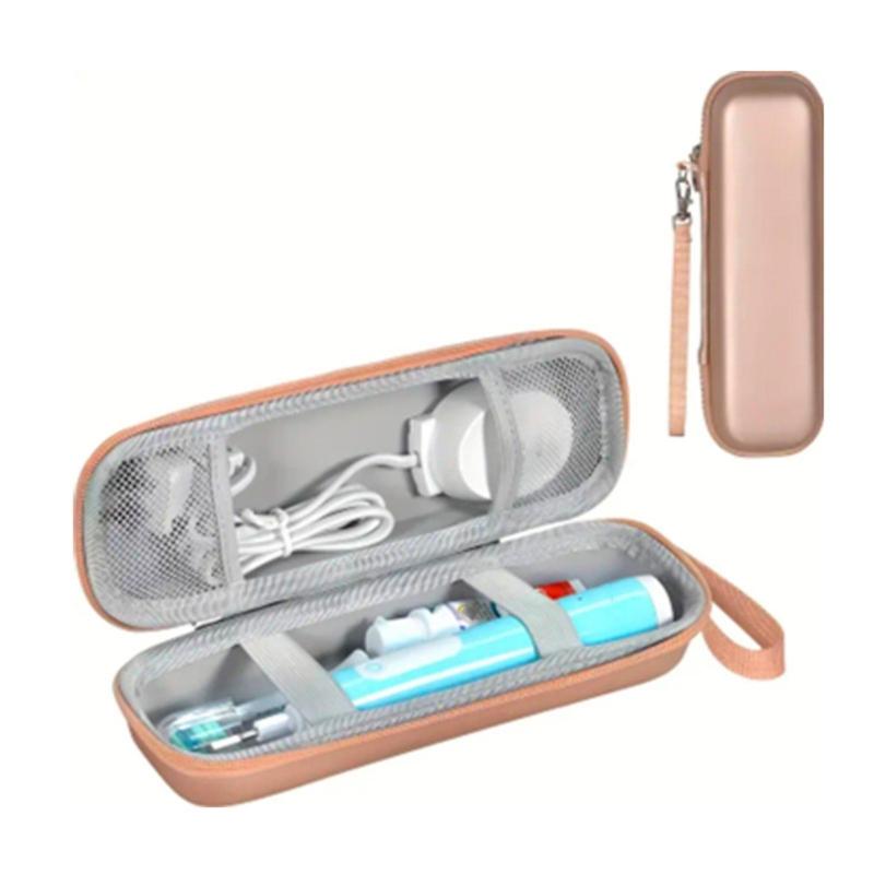 Electric Toothbrush Storage Bag Portable Zippers Travel Case with Compartment Waterproof Travel Organize Bag for Camping