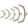 5Pcs Arc Shape Metal Purse Frame Bronze Embossed Clutch Frame  For Wallet Sewing