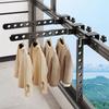 Adjustable Window Frame Drying Rack Wall Mounted Clothes Hanger For Outdoor Bathroom SpaceSaving Aluminum Clothes Organization