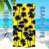 Handtuch Textil Bademantel Strand Illustration Schnelltrocknend Leicht Tragbar Camping Palmenmuster Schwimmbecken Baum Reisen
