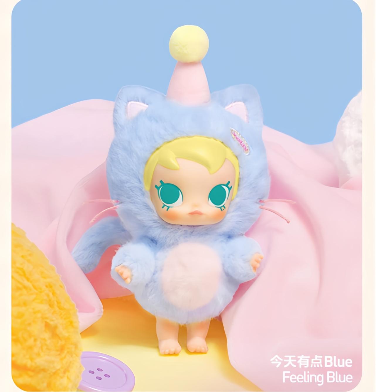 

POP MART Серия карманных друзей малышки Молли – Мягкий винил, сюрприз-бокс (Одинарная коробка / Полный набор из 6) Confirmed-Blue