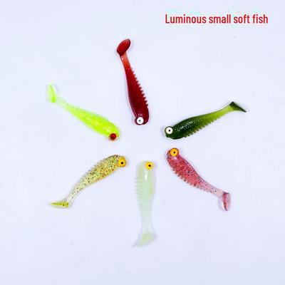 Leuchtender Mini-T-Tail-Softbait: Bionische Fischsimulations-Angelausrüstung