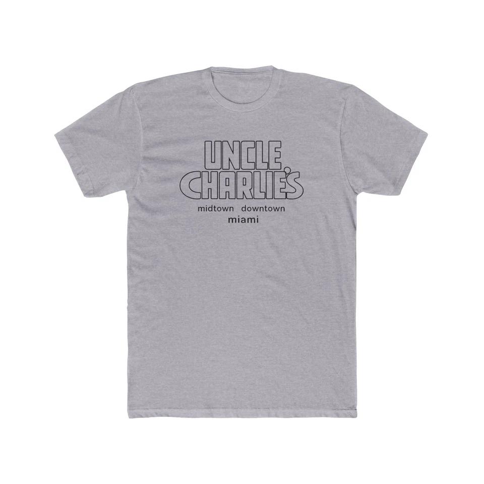 

Uncle Charlie s Gay Bar Men s Cotton Crew Tee LGBTQ NYC Miami S
